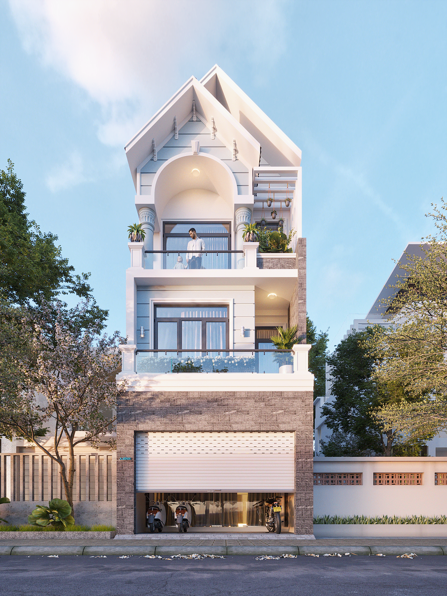 Kiến trúc nhà phố đẹp hiện nay