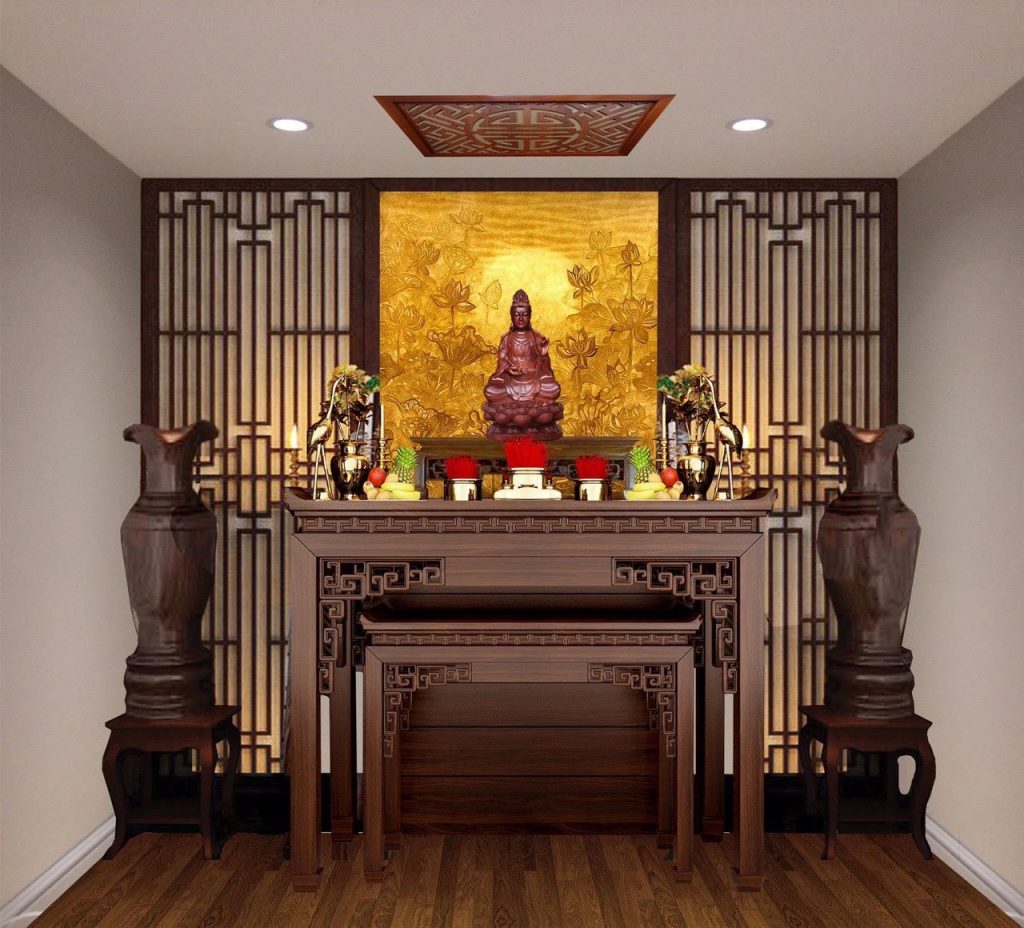 Gợi ý thiết kế phòng thờ phong thủy đón tài lộc